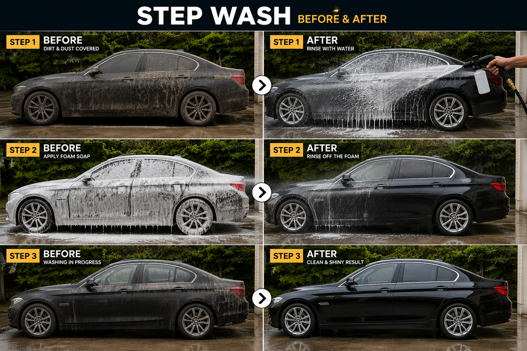 NatureHub™ High Pressure Power Washer Gun – Car & Garden Cleaning Nozzle