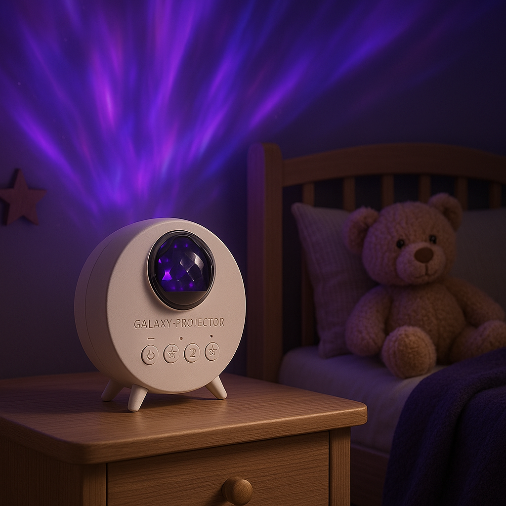 Galaxy Aurora Projector LED Night Light – USB Starry Sky Room Lamp