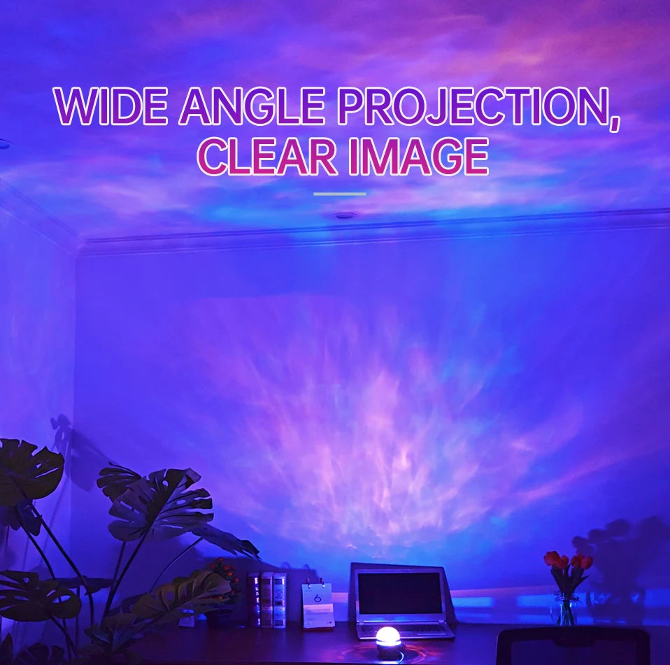 LED Nightlights Galaxy Projector Remote Control 5V USB Rechargeable Starry Sky Lamp DMX Sound Active 7 Modes for Kids Room Decor