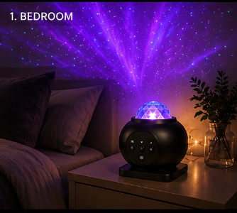 Galaxy Aurora Projector LED Night Light – USB Starry Sky Room Lamp