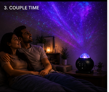 Galaxy Aurora Projector LED Night Light – USB Starry Sky Room Lamp