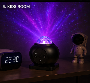 Galaxy Aurora Projector LED Night Light – USB Starry Sky Room Lamp