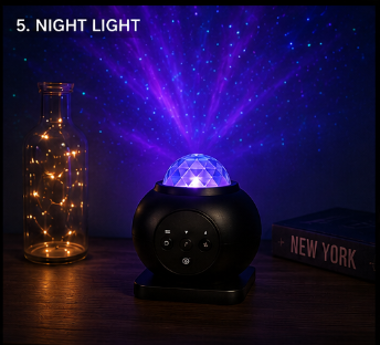 Galaxy Aurora Projector LED Night Light – USB Starry Sky Room Lamp